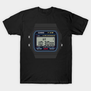 Casio F91 in color T-Shirt